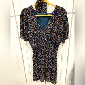 Madewell printed chiffon dress